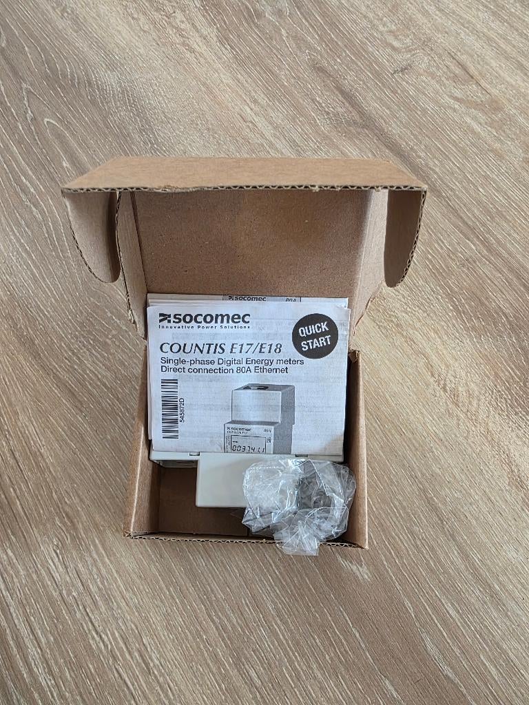 Socomec COUNTIS E17,1-fase 80A MID Ethernet/Modbus – Nieuw, Ophalen of Verzenden, Nieuw, Elektriciteit