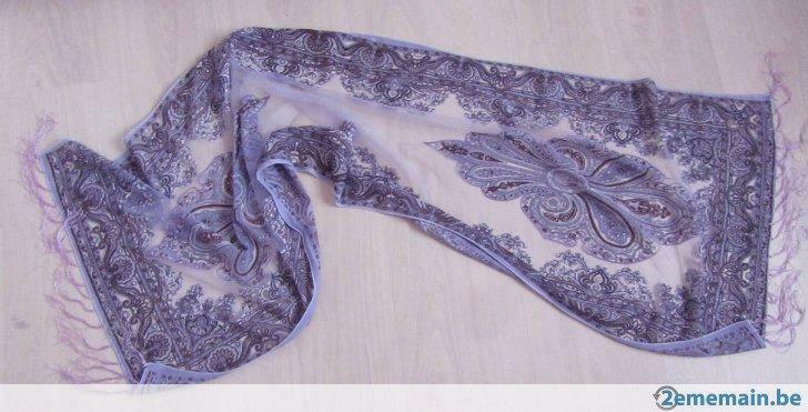 foulard étole châle super mauve opaque et voile imprimé neuf, Vêtements | Femmes, Bonnets, Écharpes & Gants, Écharpe