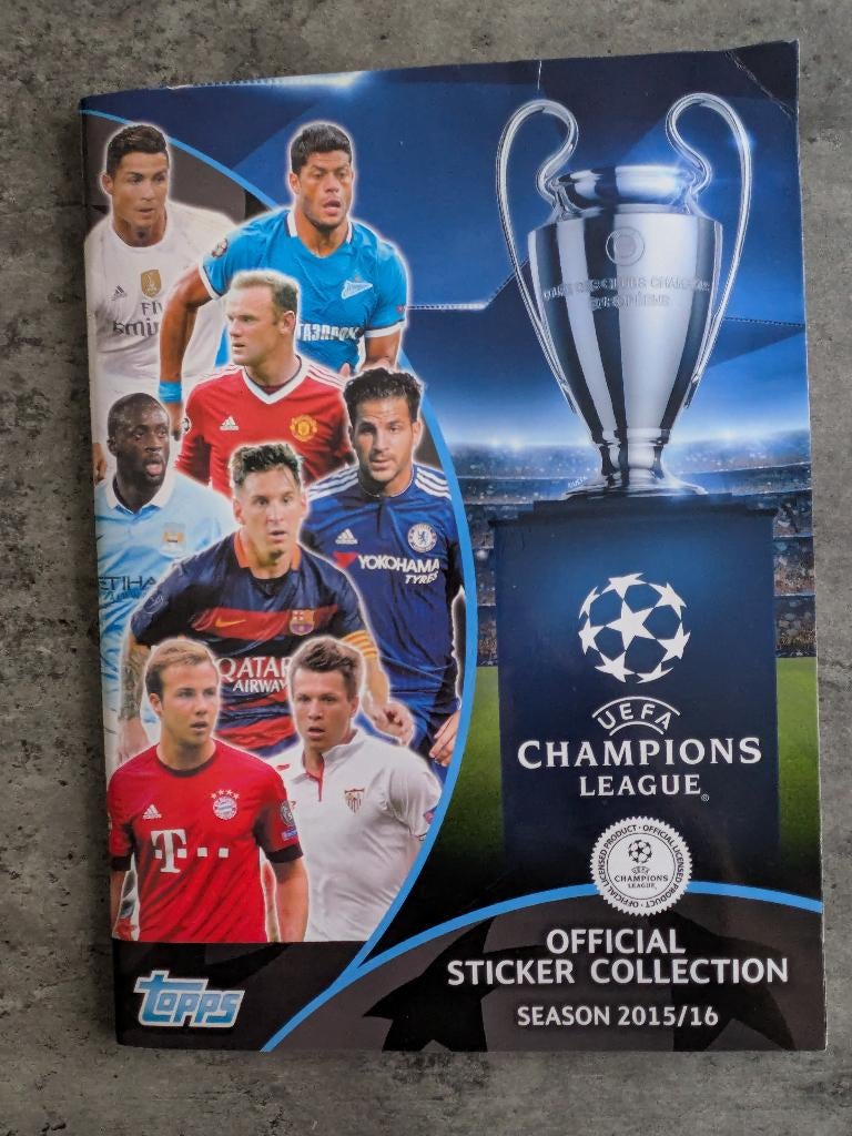 ALBUM TOPPS FOOTBALL CHAMPIONS LEAGUE 2015 2016, Hobby & Loisirs créatifs, Autocollants & Images, Comme neuf, Autocollant, Envoi
