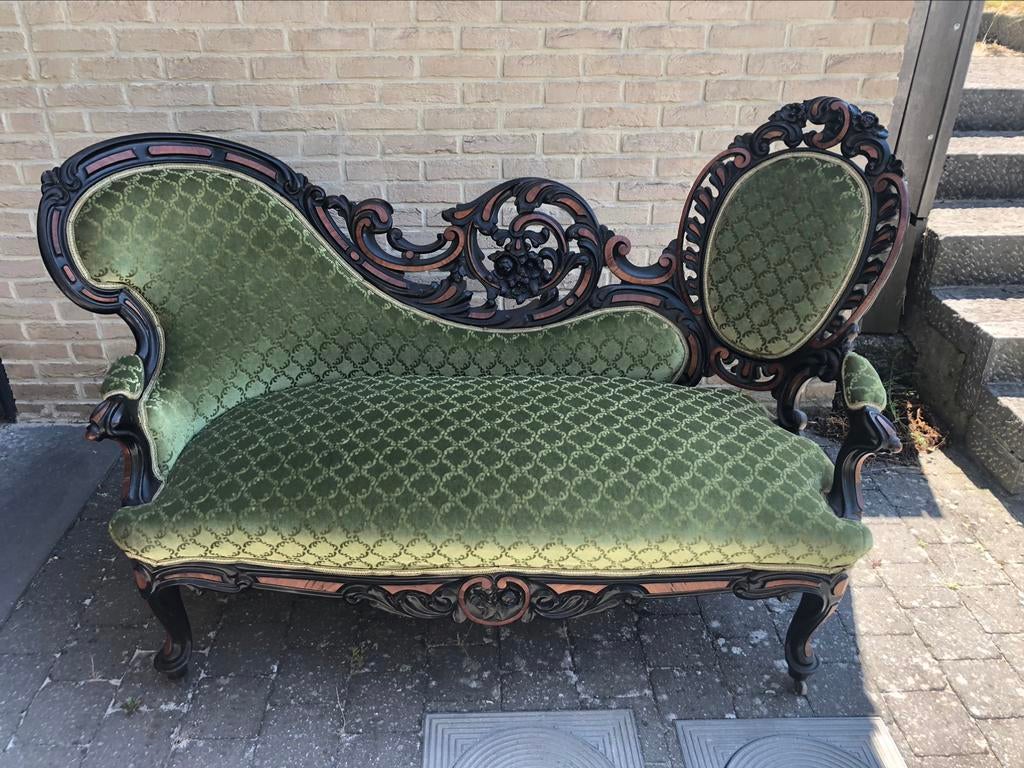 Antieke zetel stoel Willem III vlinderbank, Ophalen