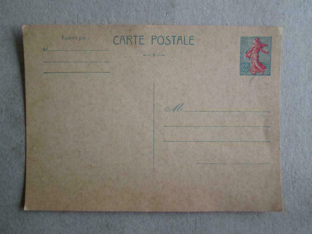 oude gele briefkaart van Frankrijk, Ophalen of Verzenden