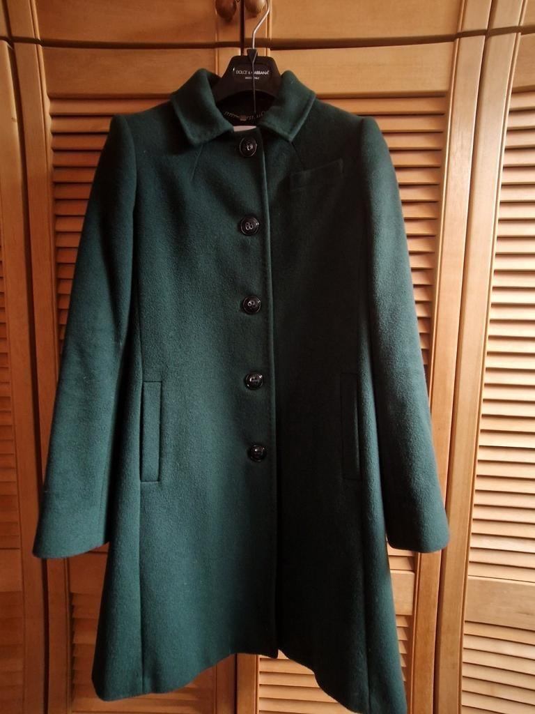 Heel mooie wollen mantel van Xandres in maat 38, Taille 38/40 (M), Enlèvement ou Envoi, Vert, Porté