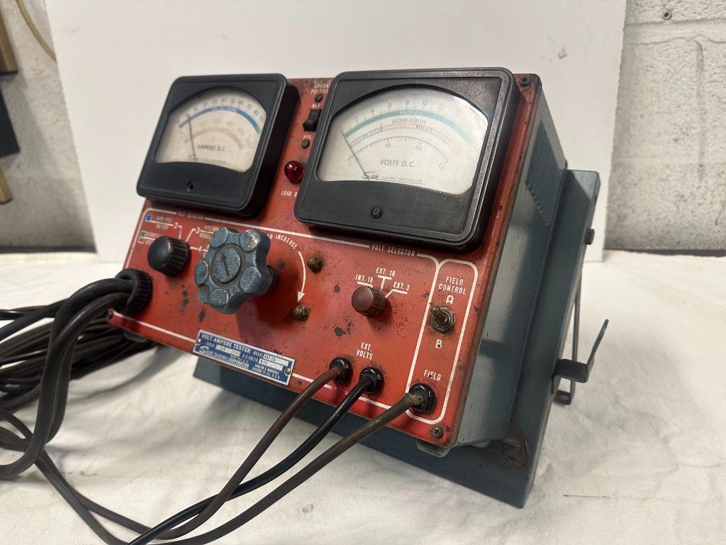Vintage SUN Ampère en Volt tester uit 1949 op statief., Ophalen of Verzenden