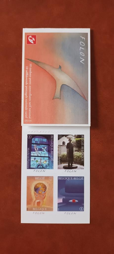 Feuillet de 10 timbres Folon (2010) à l'état neuf, Enlèvement ou Envoi, Neuf