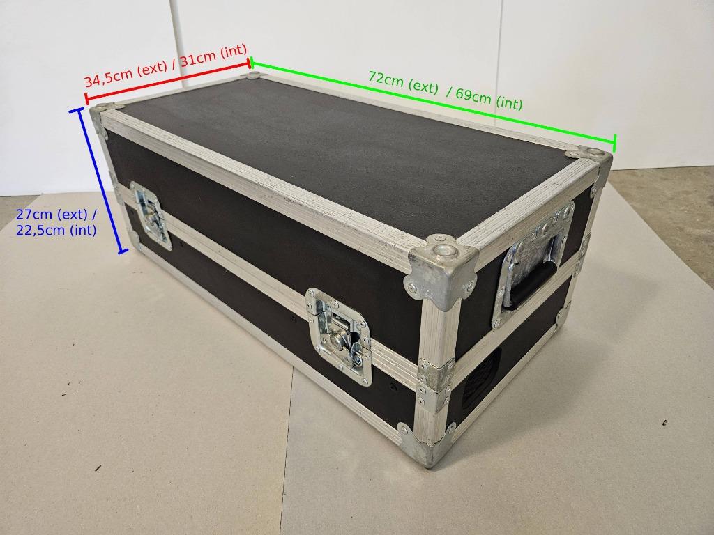Coffre boîte rangement Flight Case 72x34,5x27 cm, Musique & Instruments, Boîtiers & Valises, Enlèvement ou Envoi, Flight case