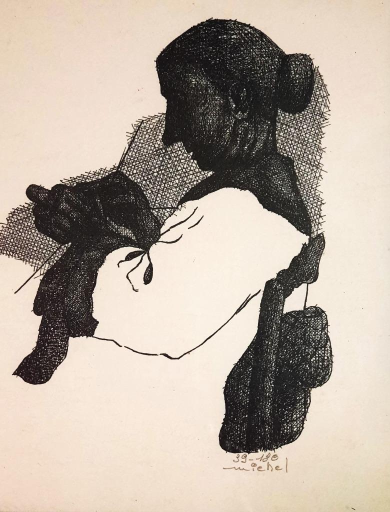 Een mooie oude schilderij (Moeder van Rembrandt), Antiek en Kunst, Kunst | Schilderijen | Klassiek, Ophalen of Verzenden