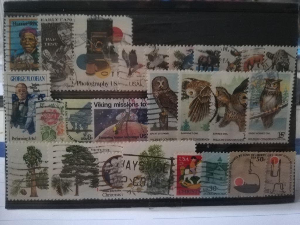 Veel gebruikte postzegels U.S.A, Ophalen of Verzenden, Gestempeld