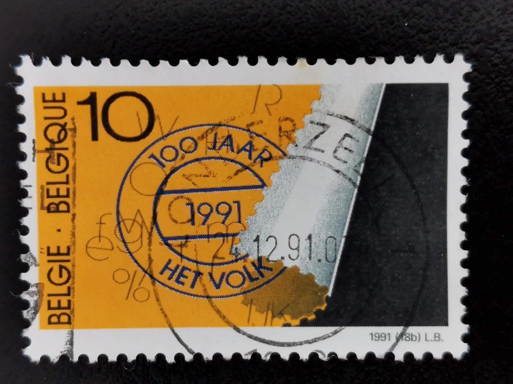 Belgique 1991 - presse - Het Volk, Enlèvement ou Envoi, Affranchi