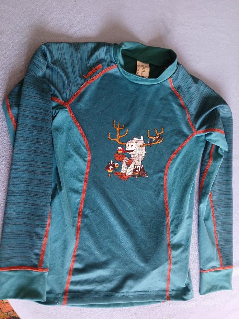 Nieuw thermoshirt + print l.m. Decathlon T128 // SPYDER, Verzenden, Nieuw, Decathlon, Shirt of Longsleeve