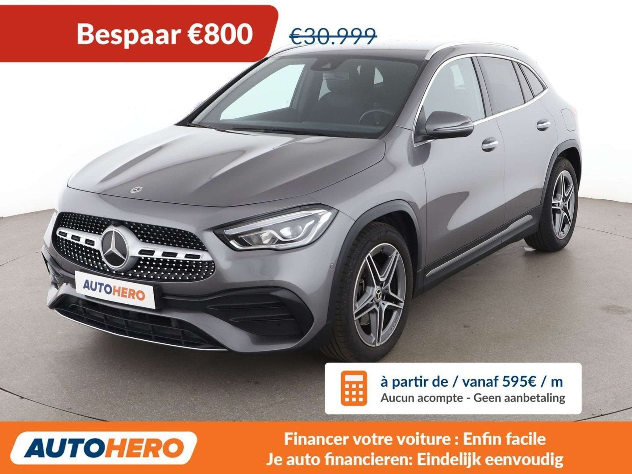 Mercedes-Benz GLA 200 GLA 200 AMG Line (bj 2021, automaat), Auto's, Gebruikt, 1485 kg, 5 zetels, 5 deurs