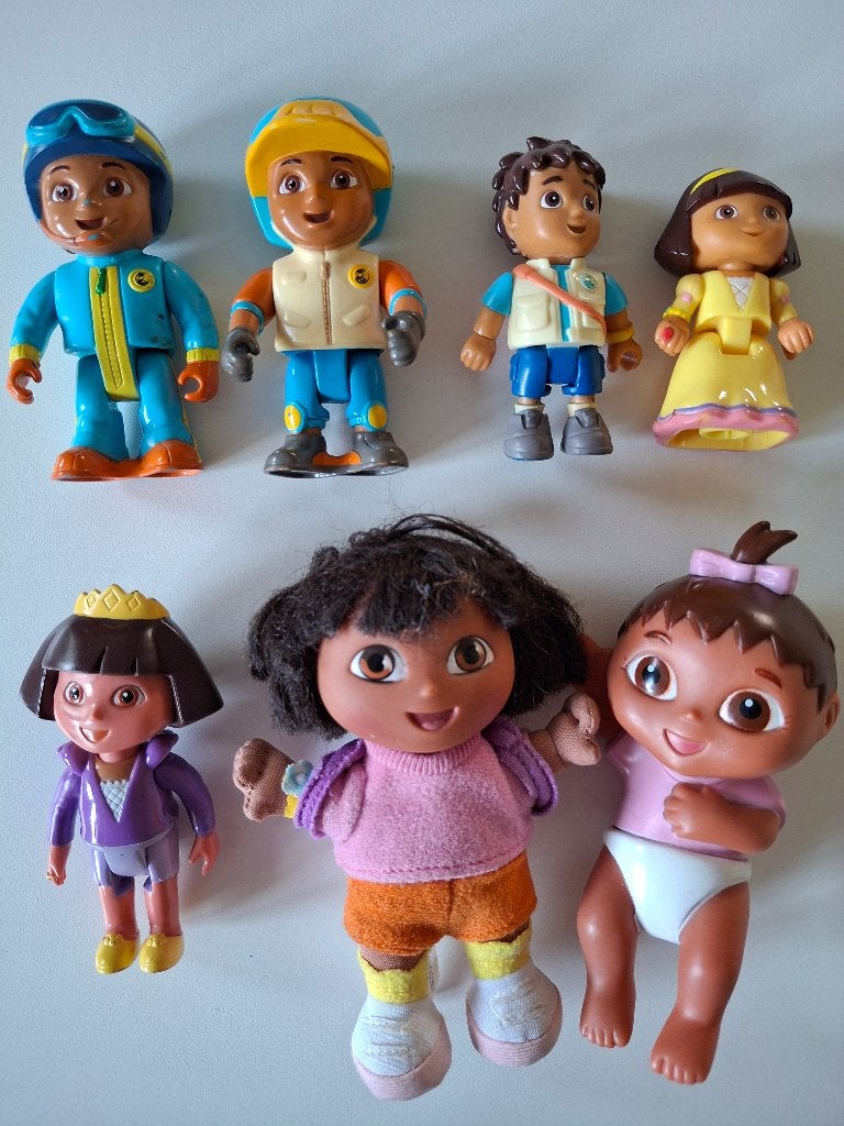 7 vintage popjes 'DORA' / Go Diego Go (2001/2005/2006), Verzamelen, Ophalen of Verzenden, Zo goed als nieuw