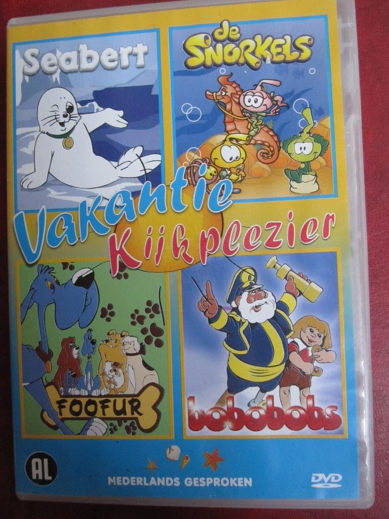 Vakantie Kijkplezier (4 films op 1 DVD), Tekenfilm, Boxset, Ophalen of Verzenden, Zo goed als nieuw