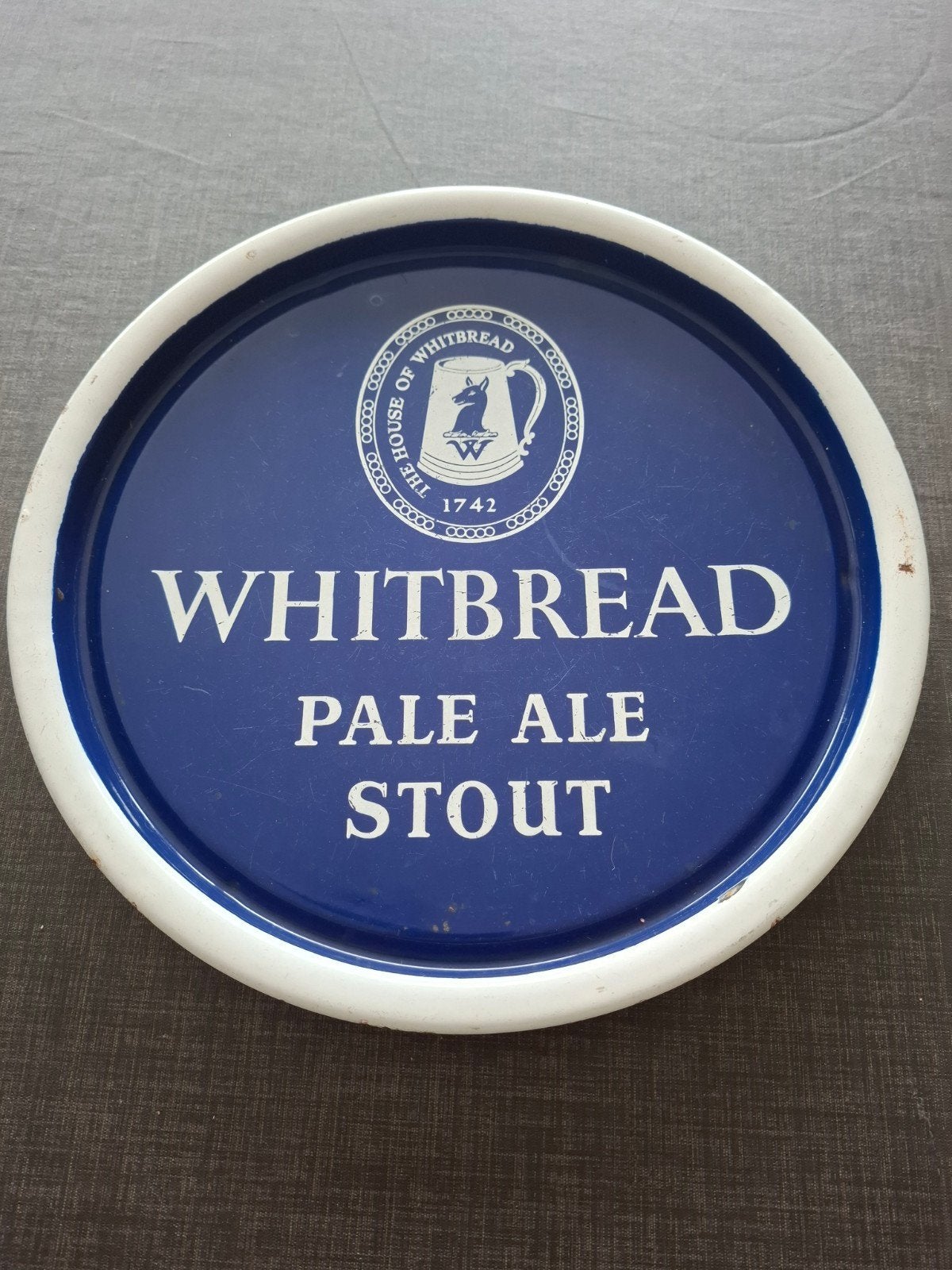 emaille plateau whitebread, Collections, Enlèvement ou Envoi, Utilisé, Panneau, Plaque ou Plaquette publicitaire