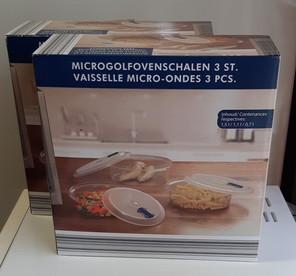 ovenschalen voor microgolf 3stuks (nieuw), Neuf, Autres couleurs, Enlèvement, Autres types