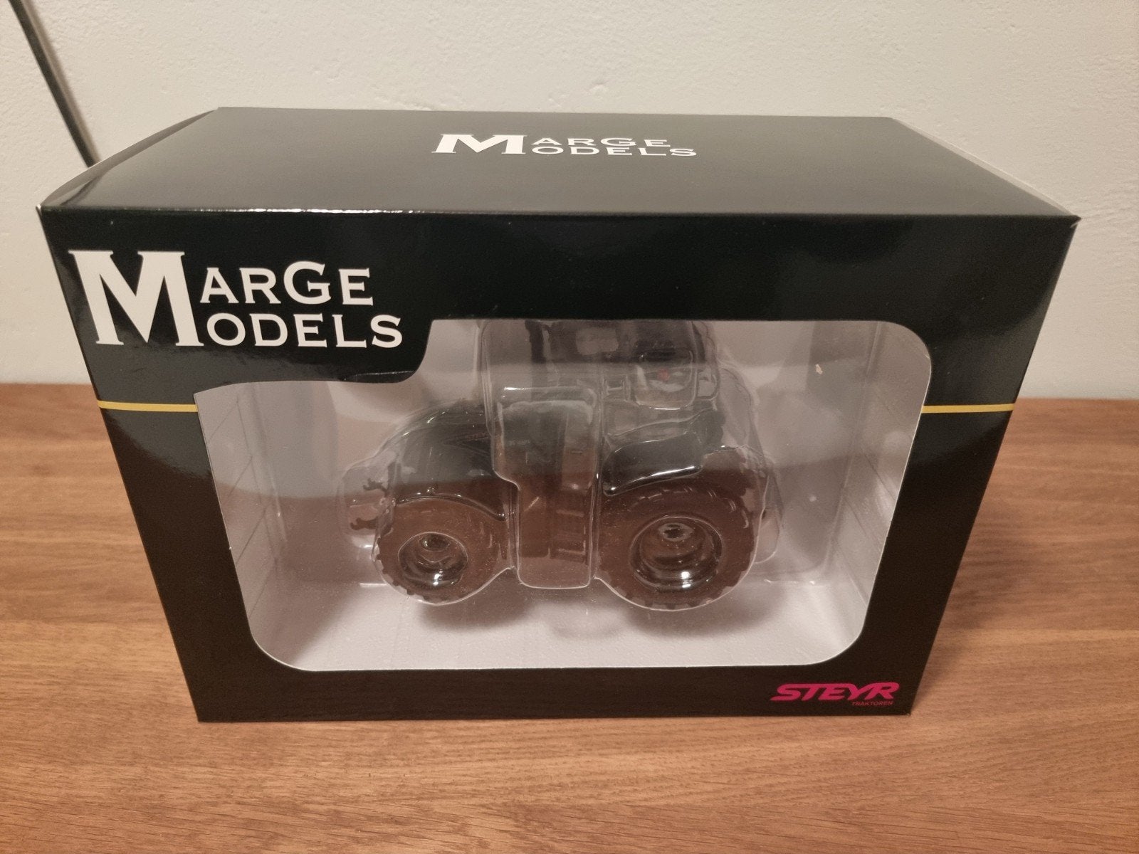 Steyr CVT 6195 Zwart Marge Models, Hobby en Vrije tijd, Modelauto's | 1:32, Ophalen of Verzenden, Nieuw, Tractor of Landbouw, Overige merken