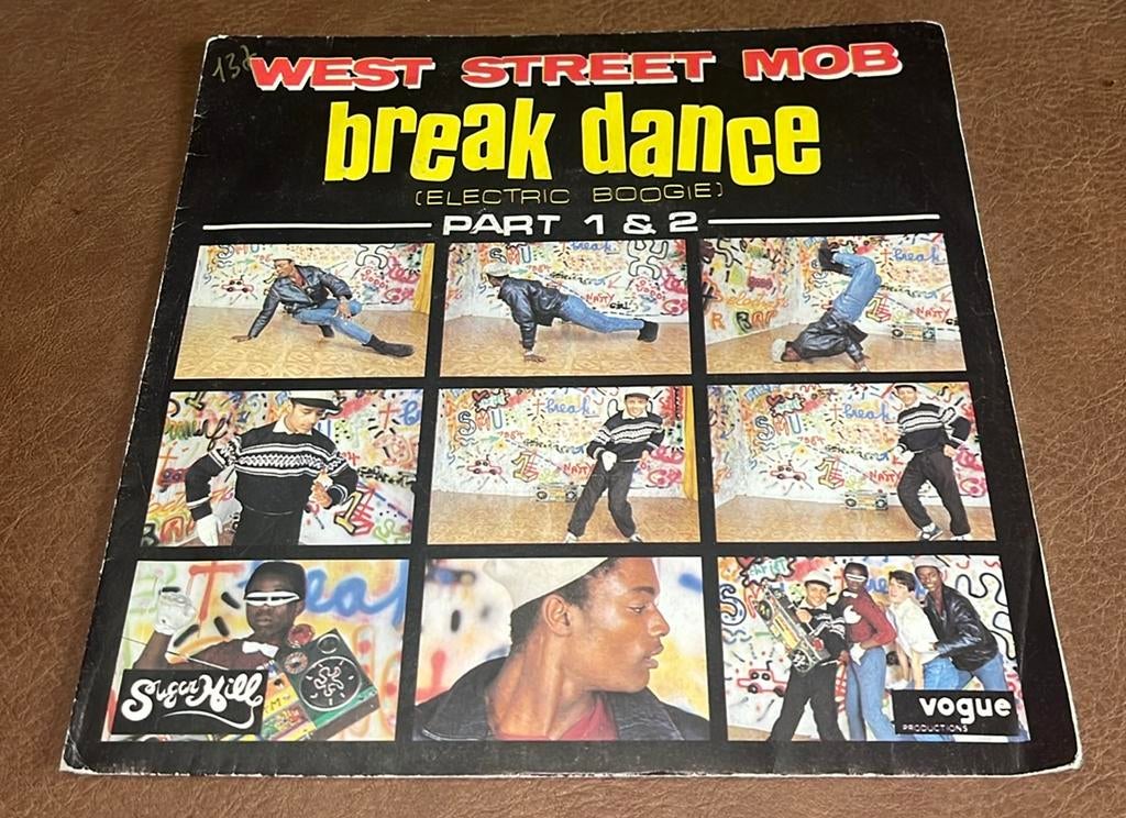 West Street Mob - Break Dance - Part 1 & 2 - 7” vinyl single, CD & DVD, Vinyles Singles, Enlèvement ou Envoi, Utilisé, Hip-hop et Rap