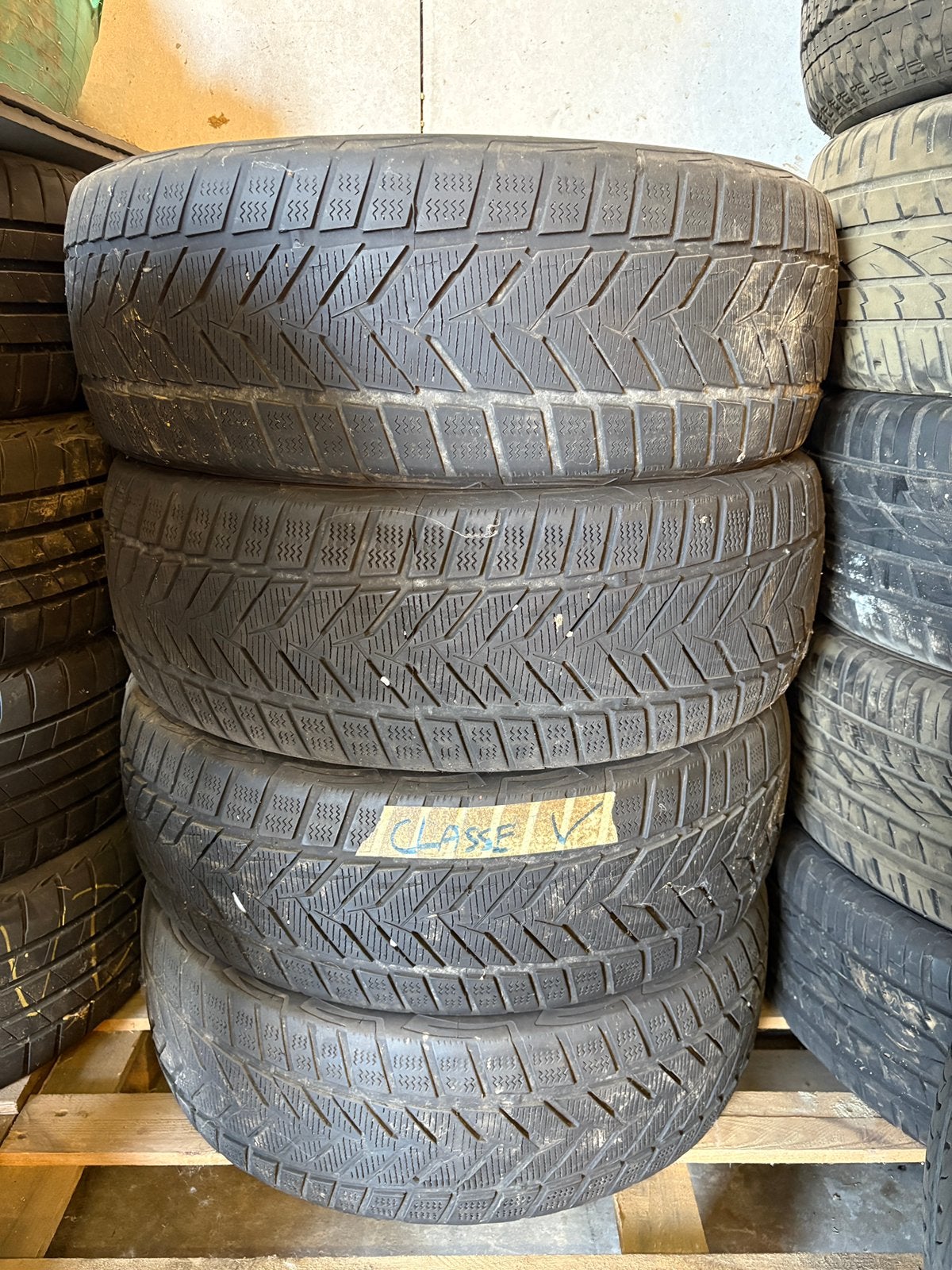 225/55/17 banden, Auto-onderdelen, Banden en Velgen, Ophalen, Gebruikt, 17 inch, Winterbanden