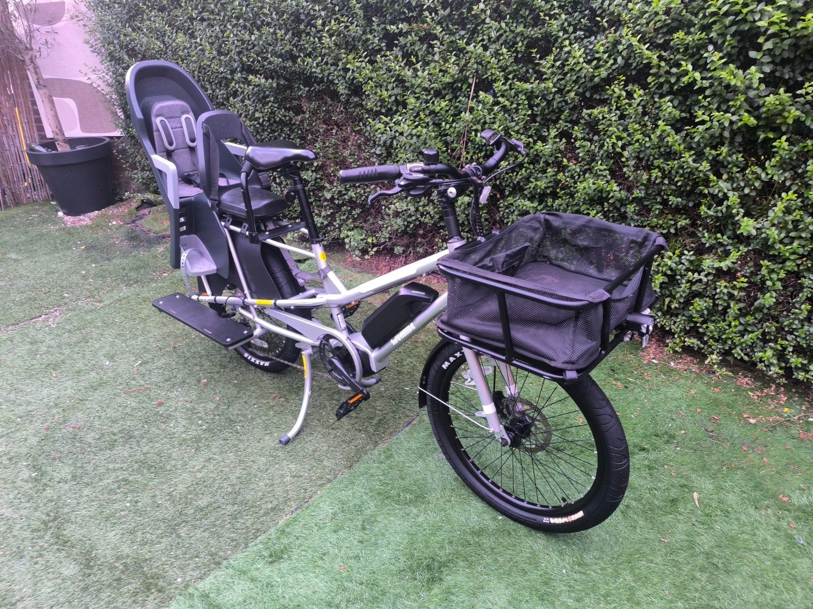Yuba Kombi E5 Elektrische Cargo / Longtail Fiets (2023), Ophalen, Elektrisch, Zo goed als nieuw, 2 kinderen