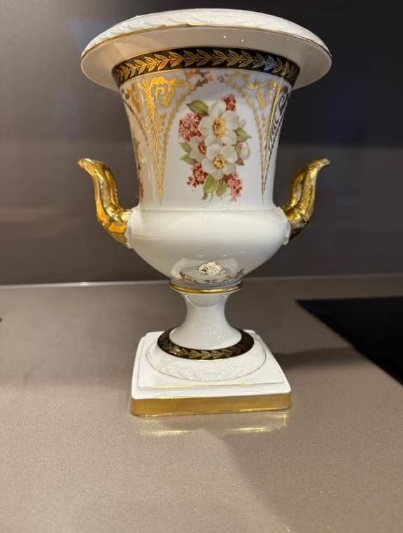 Alka kunst Bavaria vaas met gouden beleg, Antiek en Kunst, Ophalen