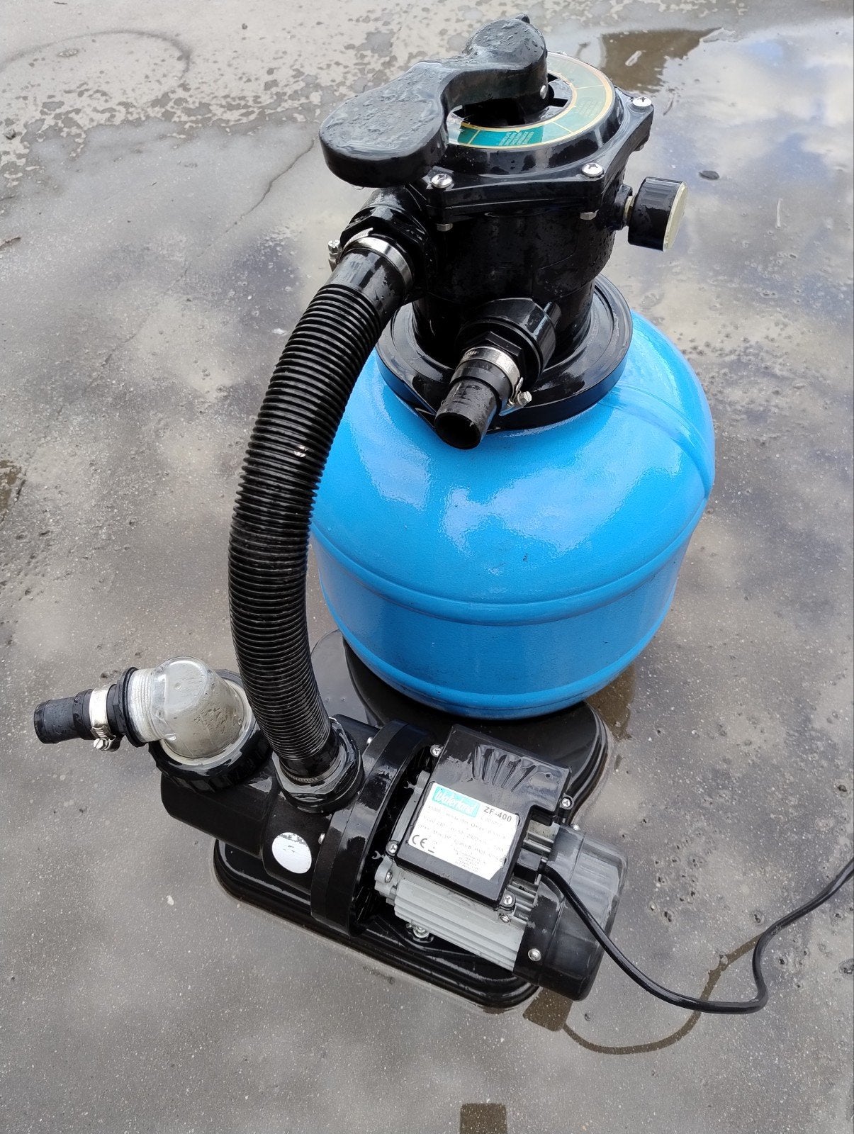 Pompe à filtre à sable Waterland ZF-400 — 8,5 m³/h (450 W), Enlèvement