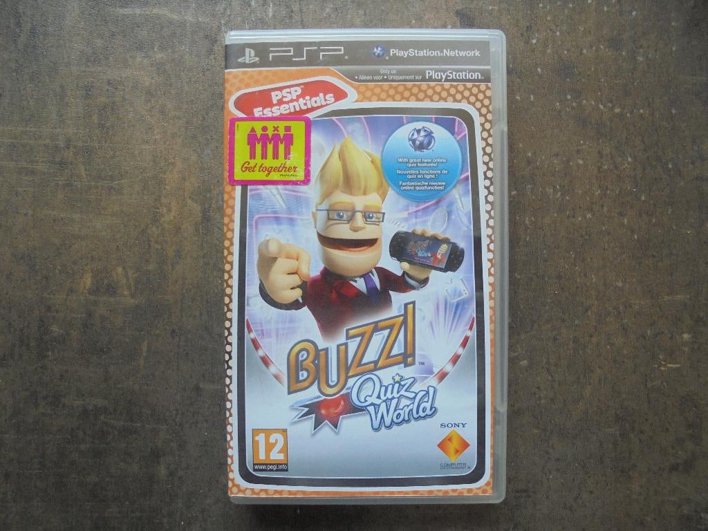 Buzz Quiz World voor PSP (zie foto's), Games en Spelcomputers, Puzzel en Educatief, Gebruikt, Ophalen of Verzenden, 3 spelers of meer