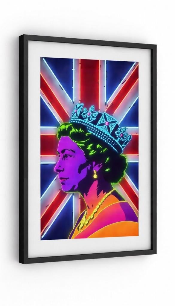 Canvas portret Queen Elizabeth, Huis en Inrichting, Verzenden, Nieuw