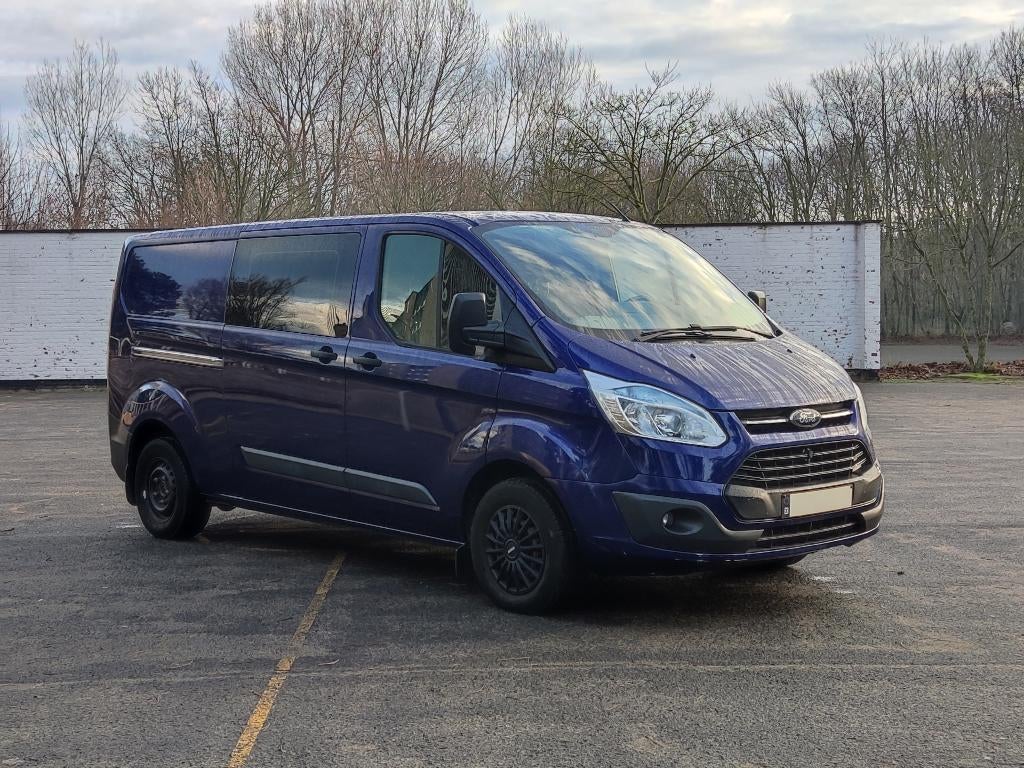 Ford Transit Custom bestelwagen, Auto's, Bestelwagens en Lichte vracht, Voorwielaandrijving, Stof, Zwart, 4 cilinders