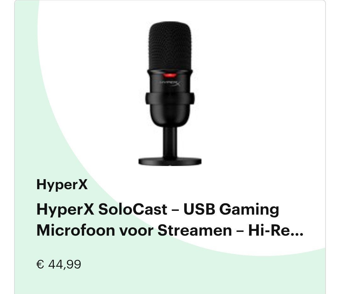microfoon voor streamen, Ophalen, Zo goed als nieuw
