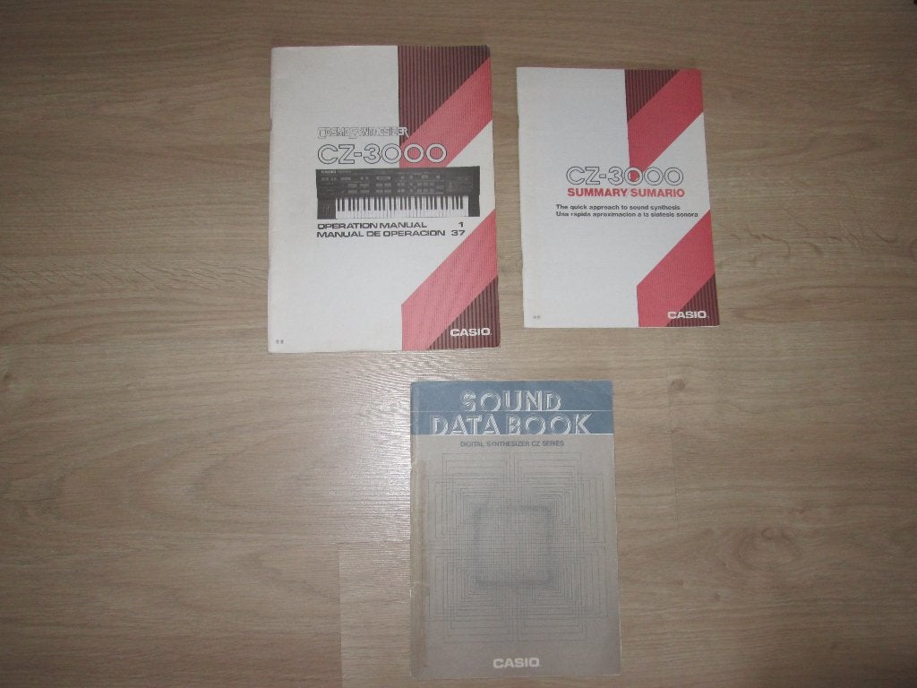 Casio CZ Synthesizer Literatuur, Enlèvement ou Envoi