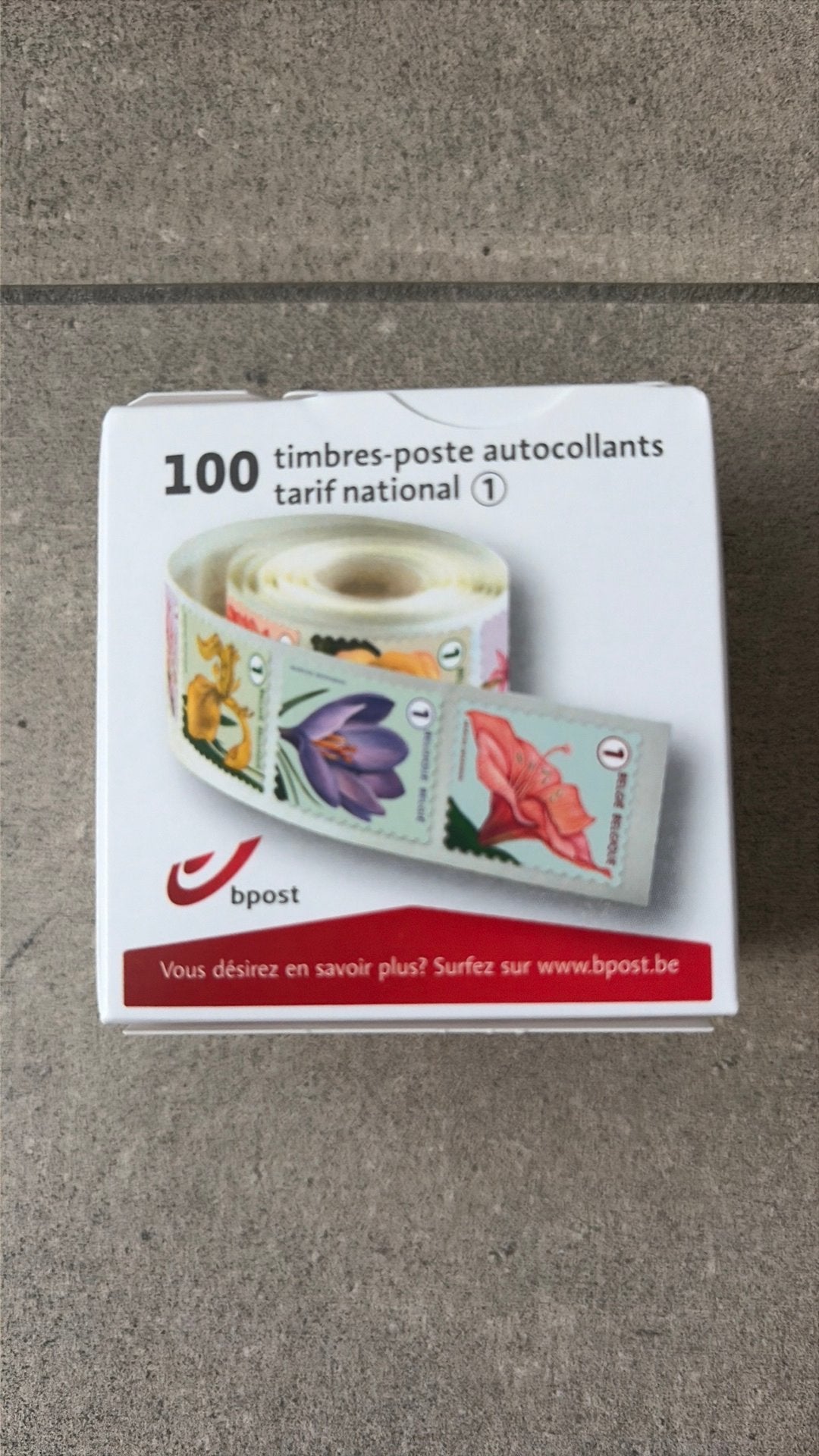 Pakje 100 zelfklevende postzegels non prior, Ophalen of Verzenden