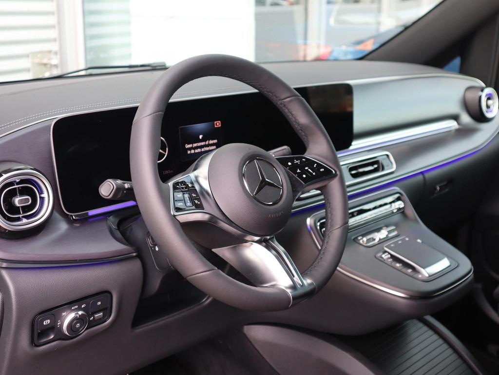 Mercedes-Benz EQV 300 L2 AVANT. 8 pers. (365km WLTP), Auto's, Stof, Zwart, 365 km, 90 kWh