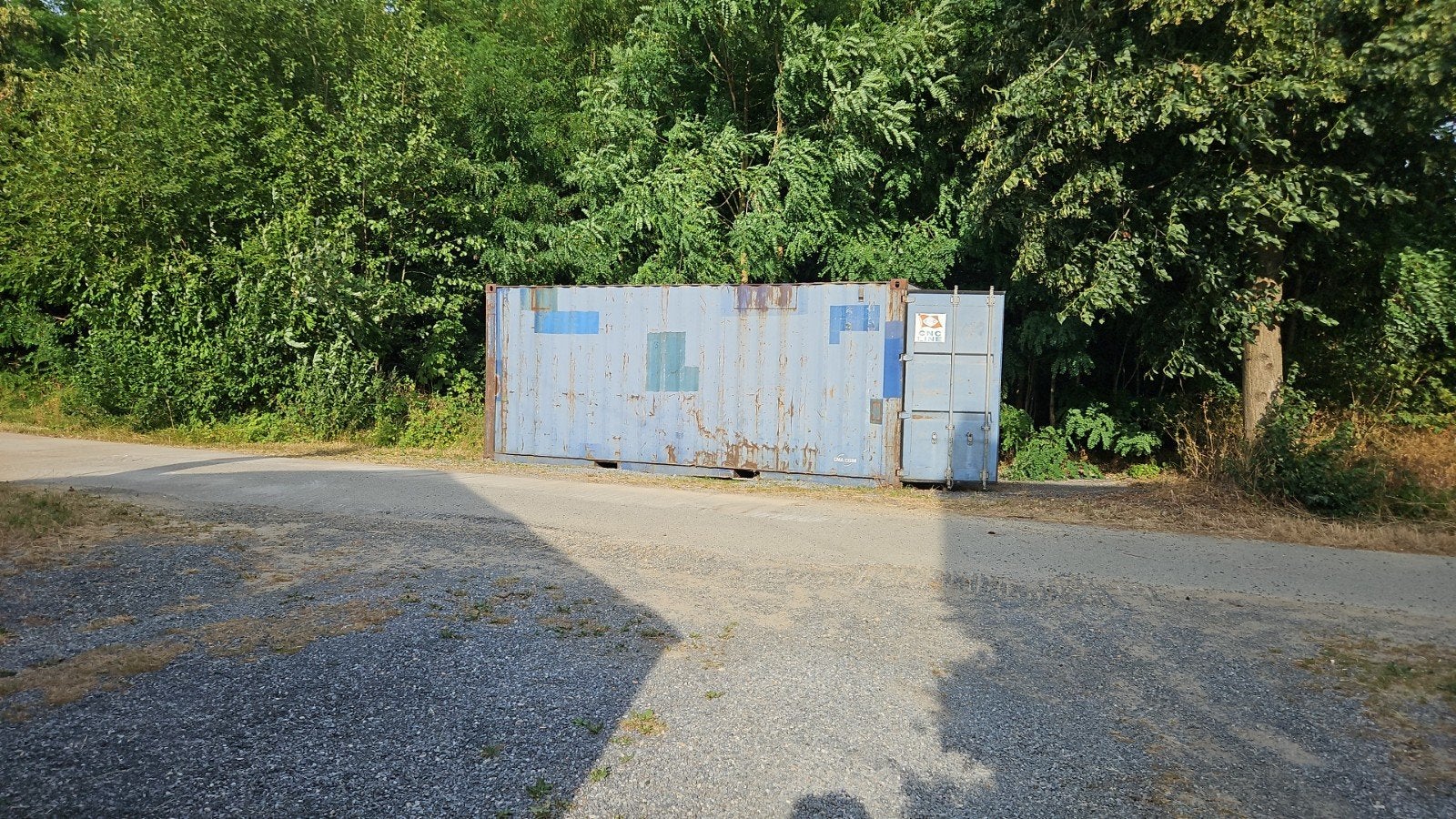 20ft container moet dringend weg, Ophalen