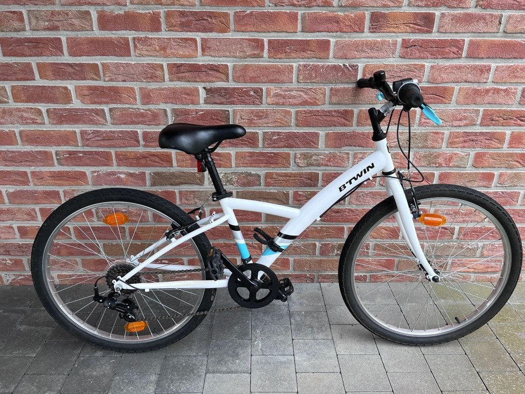Vélo fille B-twin 8-12 ans blanc, Ophalen, B’twin, Versnellingen, Gebruikt