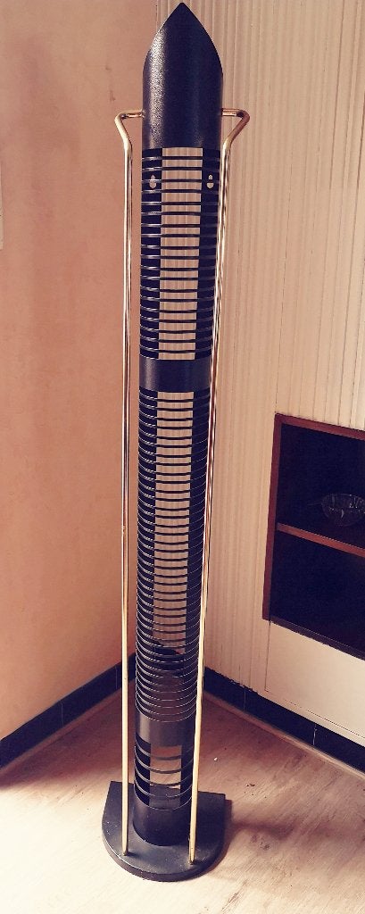 Zwart metalen cd-rek 160cm, Ophalen
