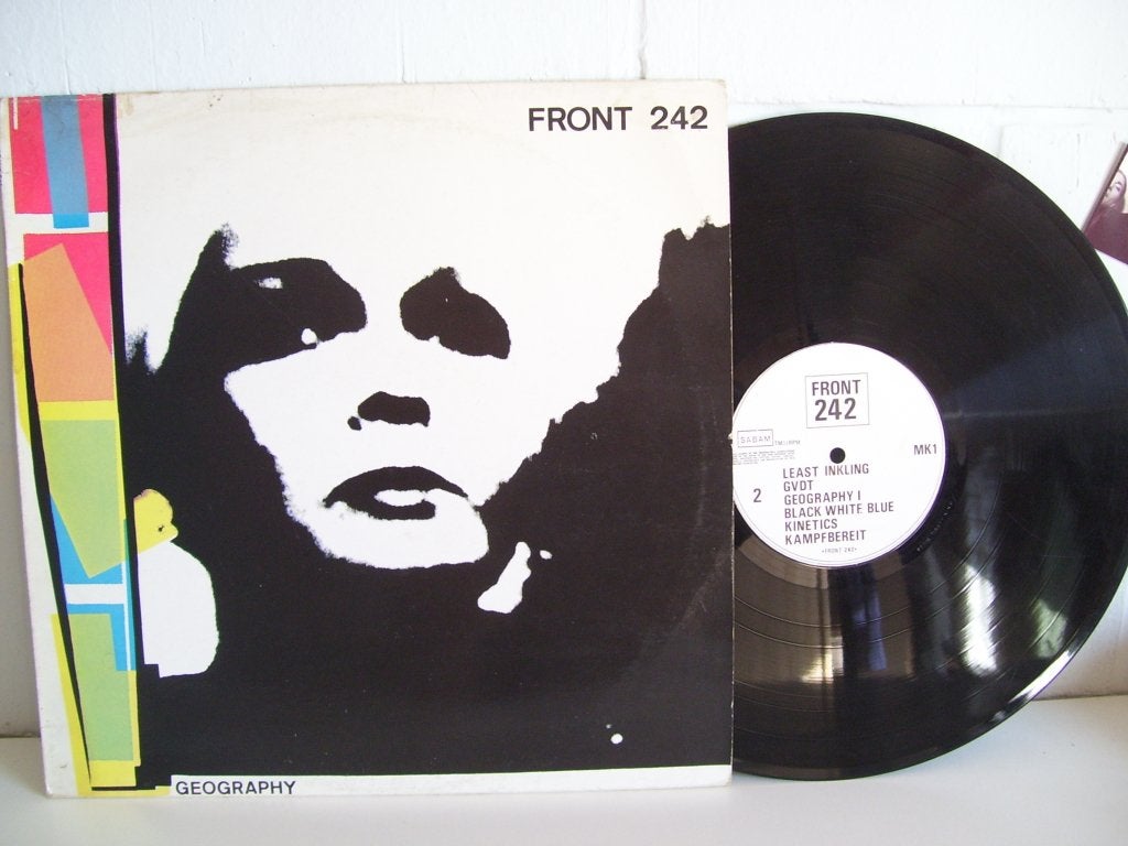FRONT 242  geography, CD & DVD, Vinyles | Rock, Alternatif, 12 pouces, Pressage original, Enlèvement ou Envoi