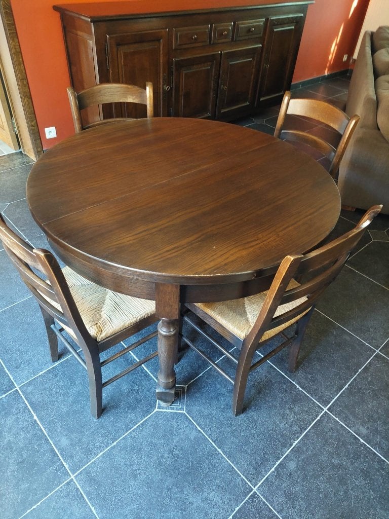 Antiek eiken eetkamer, Antiquités & Art, Antiquités | Meubles | Armoires, Enlèvement