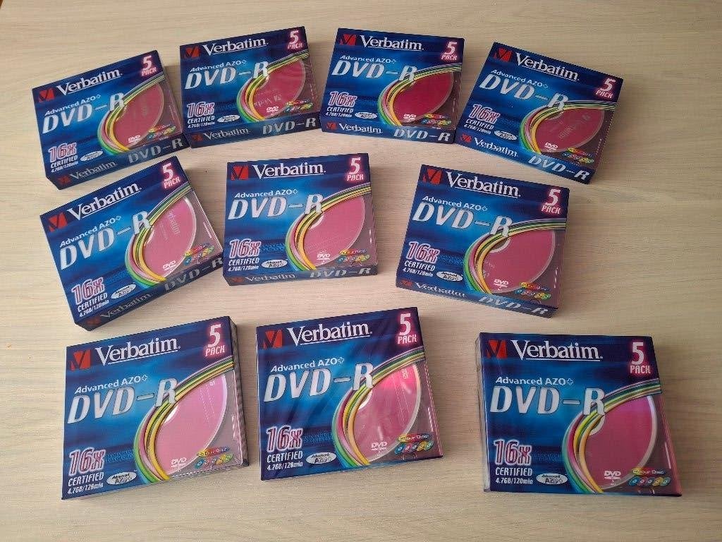 10x 5 DVD-R Color Verbatim NEW sealed !!, CD & DVD, Tous les âges, Envoi, Neuf, dans son emballage