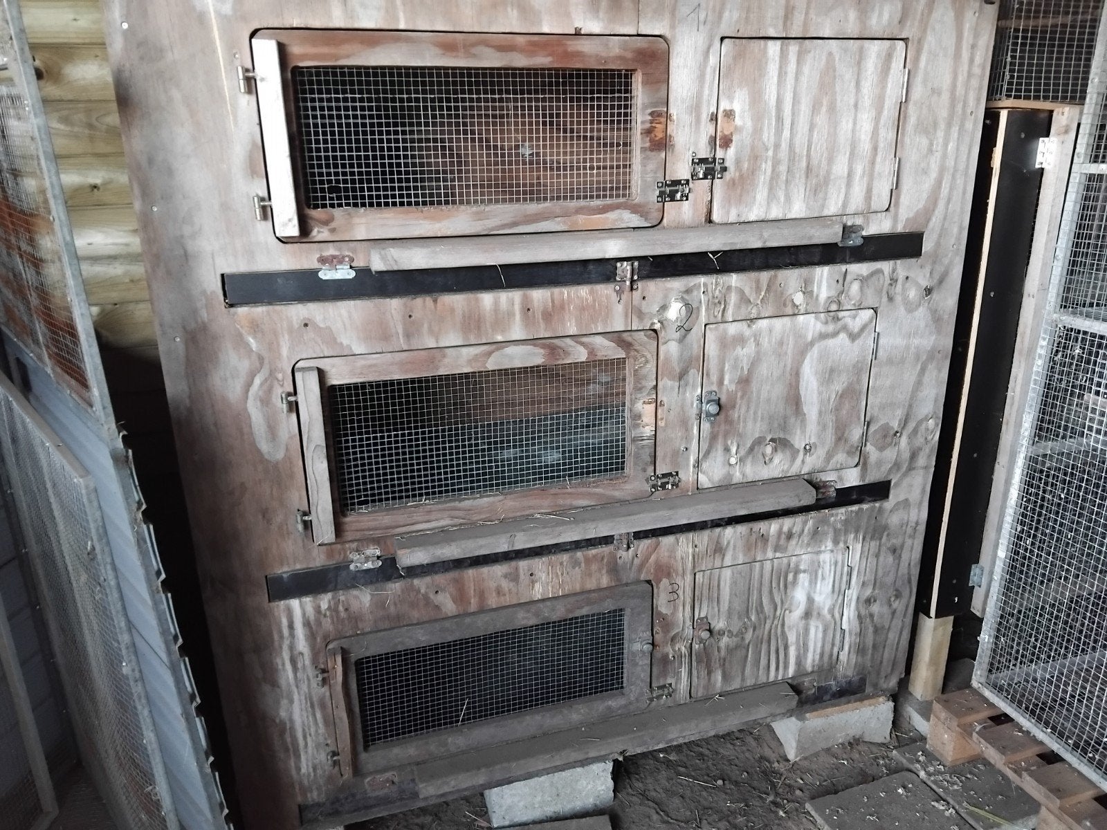 2 konijnen/cavia hokken, Enlèvement, Niche, Cobaye
