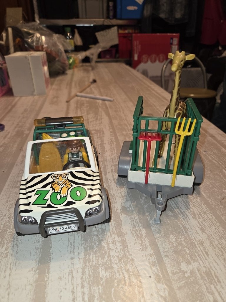 Playmobil Véhicule de Zoo avec remorque, Enlèvement ou Envoi, Autres séries, Kit complet, Utilisé