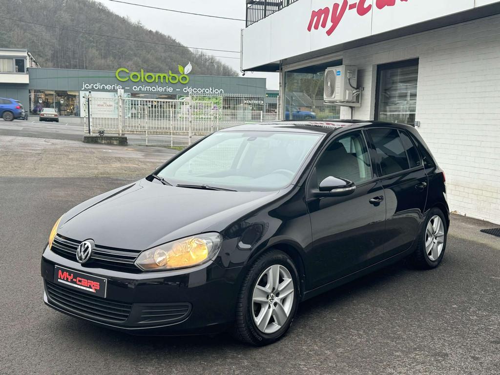 Volkswagen Golf Golf 6 2000 Tdi 110cv 5 portes Gps, Auto's, Stof, Gebruikt, Zwart, Zwart