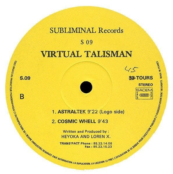 Virtual Talisman - Astraltek, Cd's en Dvd's, Ophalen of Verzenden, Gebruikt, 12 inch, Trance