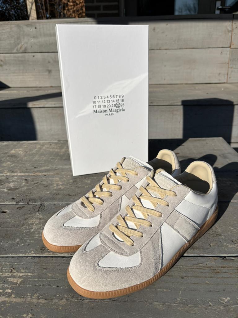Maison Margiela maat 44 Wit, Kleding | Heren, Schoenen, Verzenden, Wit, Zo goed als nieuw, Sneakers