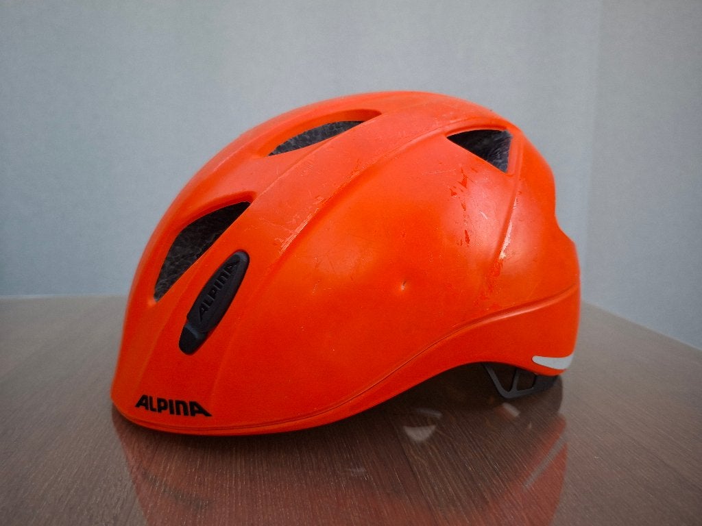 Fietshelm  kind, Vélos & Vélomoteurs, Enlèvement, Utilisé, Garçon ou Fille, Alpina