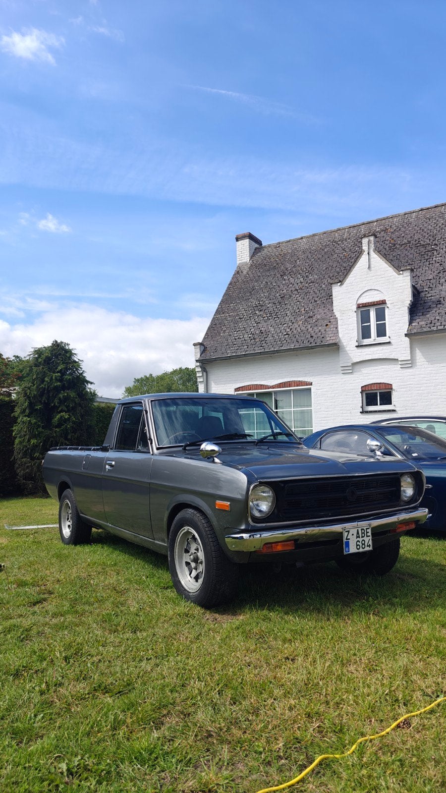 Nissan Sunny pickup truck, Auto's, Achterwielaandrijving, 4 cilinders, Leder, Bruin