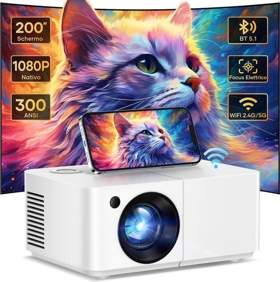 VenirCool 1080P Draagbare Mini Beamer – Nieuw in doos, Audio, Tv en Foto, Beamers, Ophalen, Nieuw, Full HD (1080), Venircool