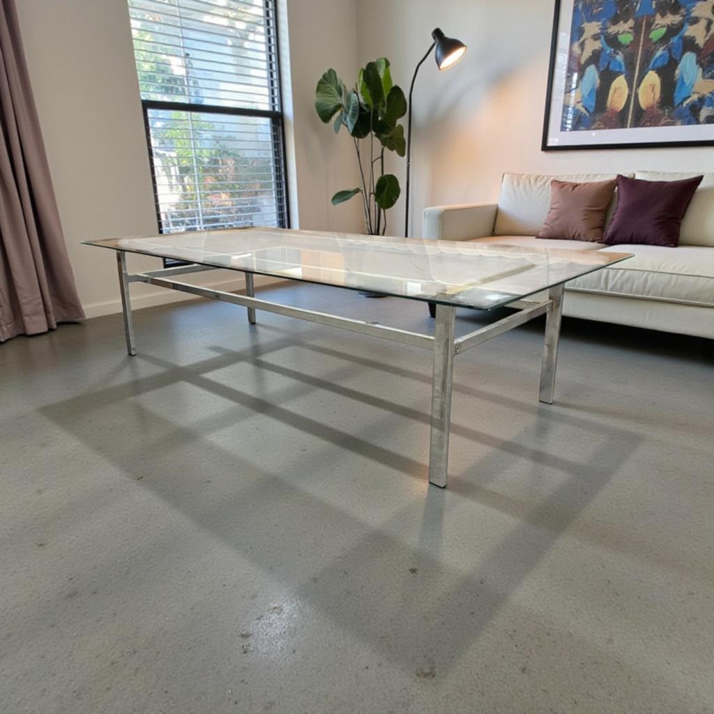 Table basse vintage XL, Antiquités & Art, Antiquités | Meubles | Tables, Envoi