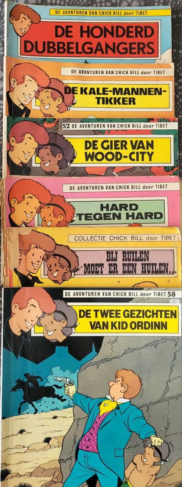 Lot van 16 strips "De avonturen van CHICK BILL", Boeken, Ophalen
