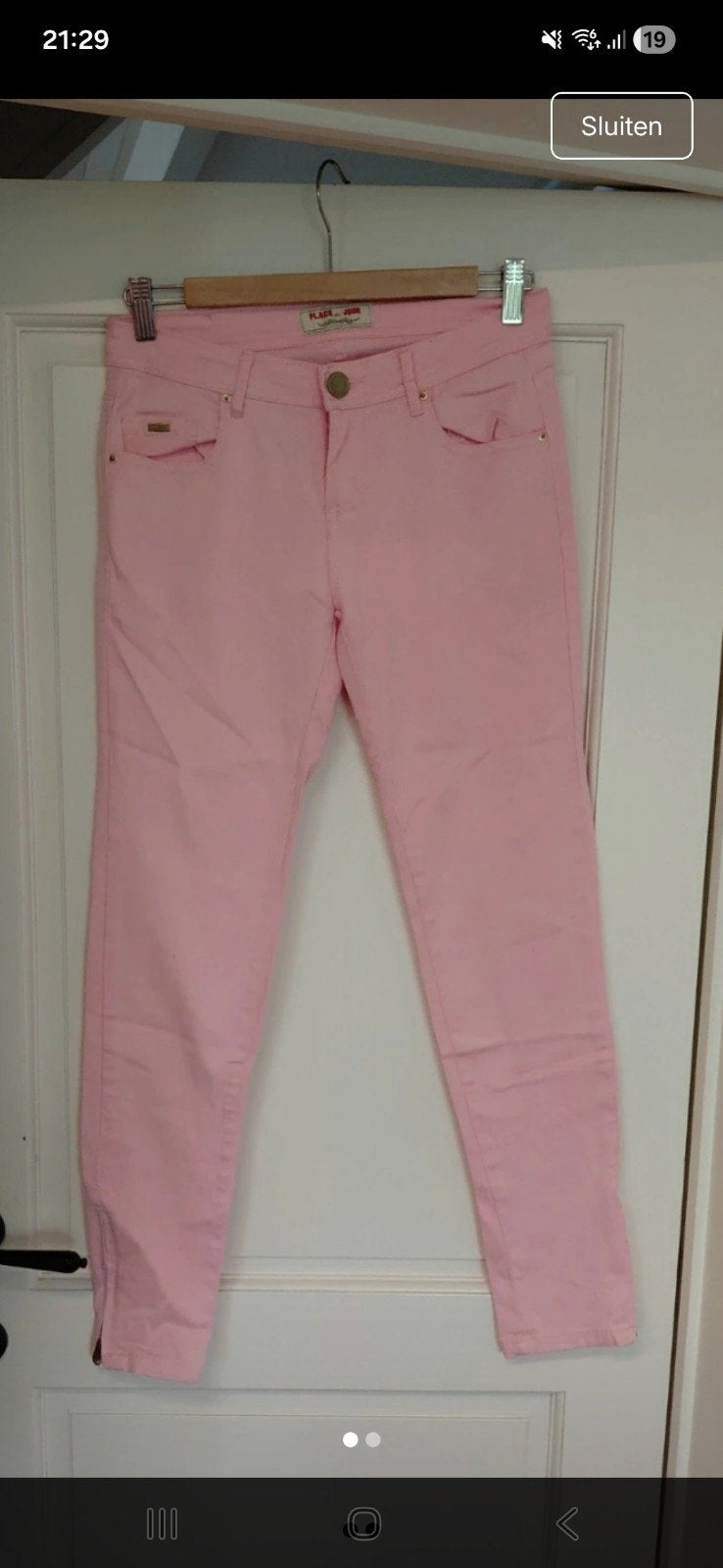 Skinny roze broek Place du Jour maat 38, Kleding | Dames, Spijkerbroeken en Jeans, Place du Jour, Overige kleuren, Ophalen of Verzenden