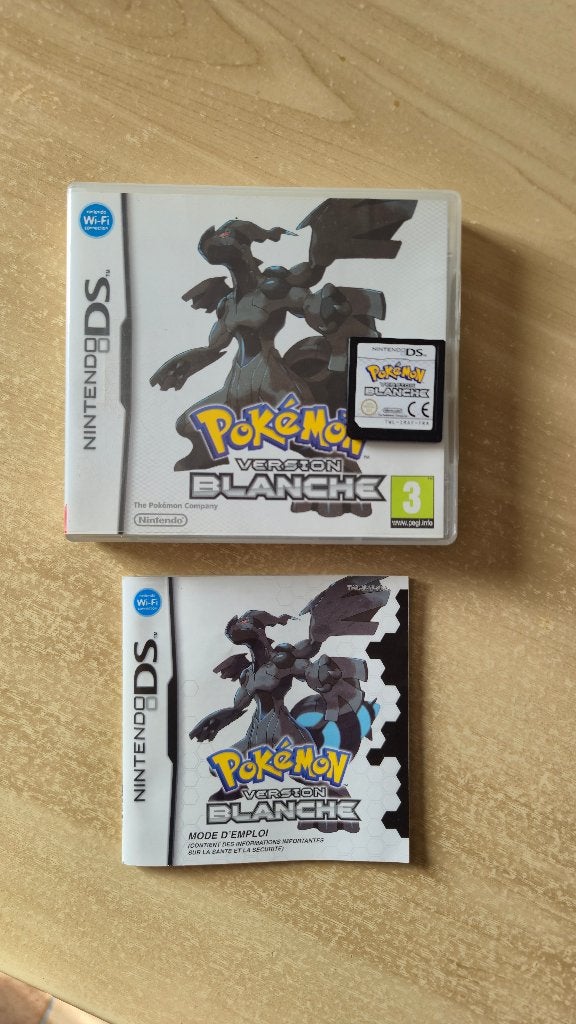 Pokémon DS witte versie, Games en Spelcomputers, 1 speler, Zo goed als nieuw, Vanaf 3 jaar, Gekoppelde computers