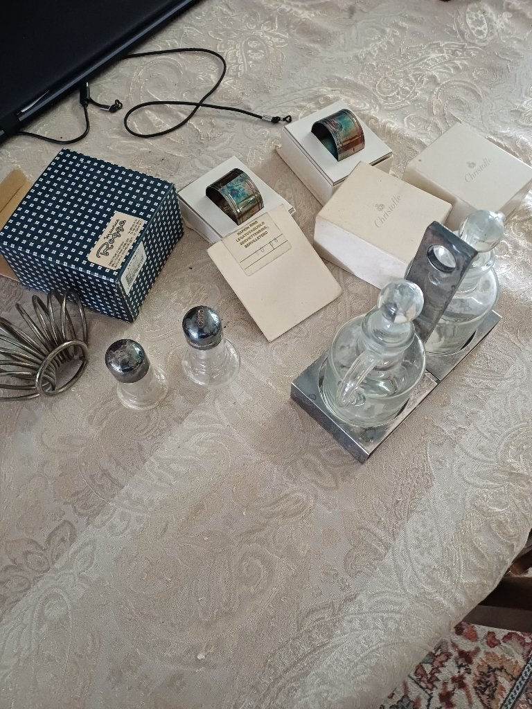 Partij tafelgerief vintage, Ophalen